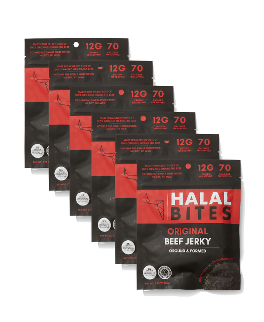 Halal Bites | Original Beef Jerky Bites | 6-Pack