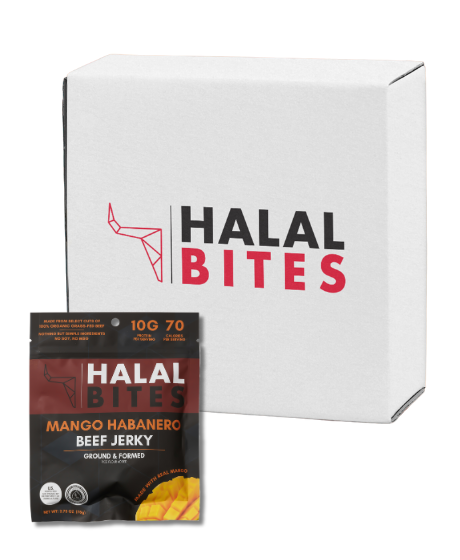 XL Bulk | Halal Bites | Mango Habanero Beef Jerky Bites | 12-Pack