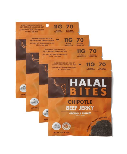 Halal Bites | Chipotle Beef Jerky Bites | 4-Pack
