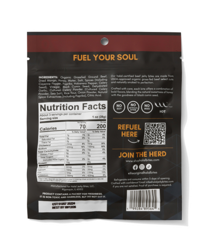 Available Now! NEW Flavor | Mango Habanero Beef Jerky Bites | Single Pack