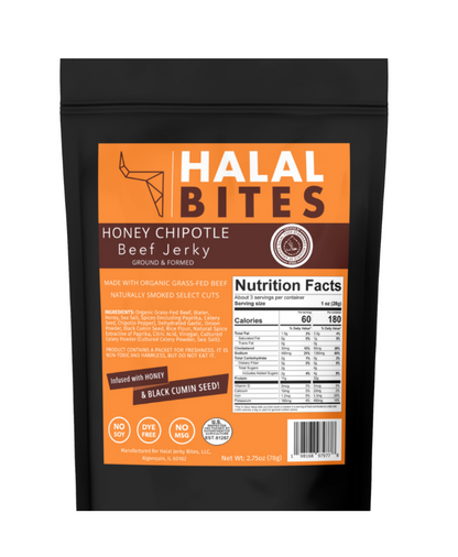 Halal Bites | Honey Chipotle Beef Jerky Bites