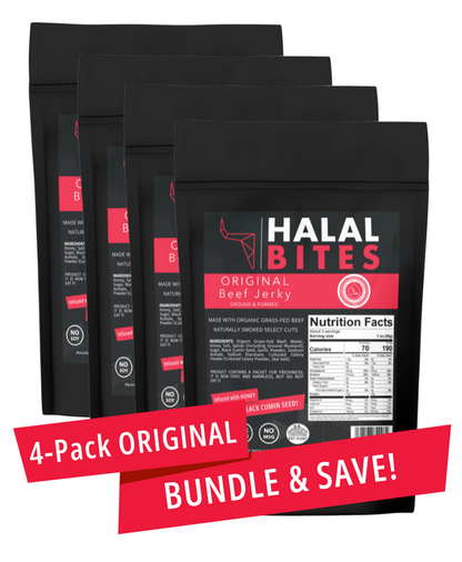 Halal Bites | Original Beef Jerky Bites | 4-Pack