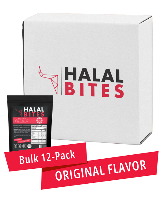 XL Bulk | Halal Bites | Original Beef Jerky Bites | 12-Pack