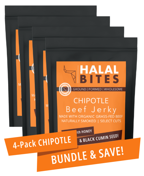 Halal Bites | Chipotle Beef Jerky Bites | 4-Pack