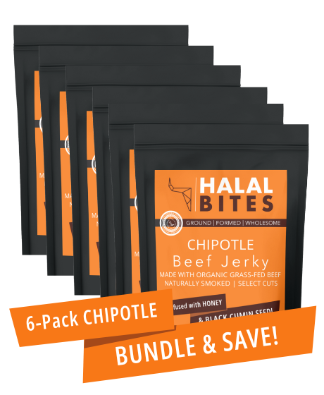 Halal Bites | Chipotle Beef Jerky Bites | 6-Pack