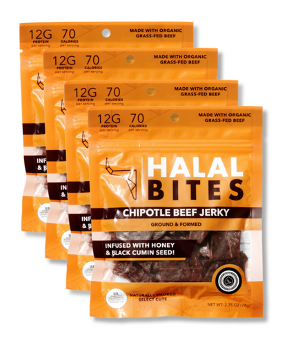 Halal Bites | Chipotle Beef Jerky Bites | 4-Pack